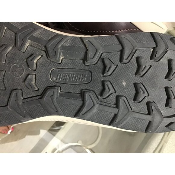 KHOMBU MENS BROWN ALMOND TOE SNEAKER SYNTHETIC BOOTS SIZE 11 - Picture 8 of 8